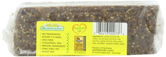 Sliced Mestemacher Three Grain bread on board reveals fibre-rich texture