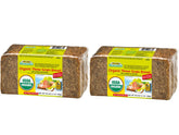 Mestemacher Organic Three Grain Whole Grain Bread loaf, high-fiber and versatile for meals.