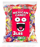 Mexgrim 3lb Mexican candy mix, a colorful assortment for parties and gifting.