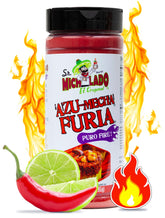 Mexgrim Fuego Powder Dust package close-up highlights bold chili lime flavor