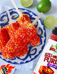 Mexgrim Fuego powder dust on popcorn for zesty crunch