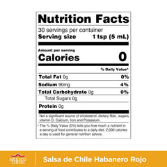 Mexico Lindo red habanero bottle side view ready to spice up meals.