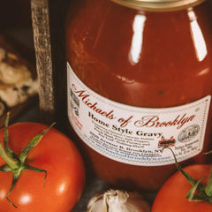 Michaels Of Brooklyn Arrabbiata sauce poured over pasta