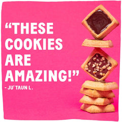 Michel et Augustin variety pack closeup—three flavor selection for sharing or on the go.