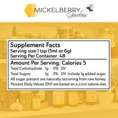 Mickelberry Gardens Fire Cider Honey Tonic in tea setup highlights spicy flavor for warm beverages