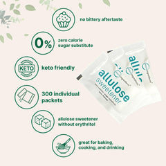 Allulose in coffee highlighting keto-friendly, zero-calorie sweetness.