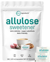 Micro Ingredients allulose packets 300-count display for easy portion control.