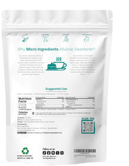Close-up of allulose packets showing zero-calorie sweetness for on-the-go use.