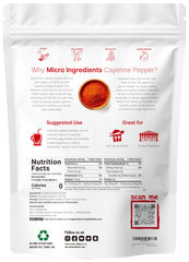 Micro Ingredients cayenne pepper 60k SHU powder boosts aroma for sauces and rubs.