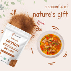 Micro Ingredients Ceylon cinnamon powder bottle on kitchen counter