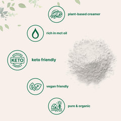 Close-up of coconut milk powder texture for smooth shakes