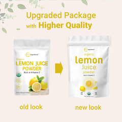 Micro Ingredients Lemon Juice Powder 10 oz pouch ready for daily use