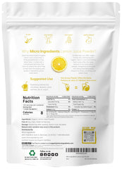 Micro Ingredients Lemon Juice Powder scoop measures precise portions for shakes