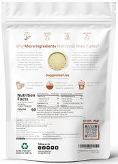 Micro Ingredients nutritional yeast flakes shaker sprinkled on salads for a mild umami boost