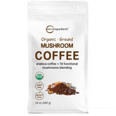 Micro Ingredients 10 in 1 mushroom coffee pouch with premium arabica for smooth energy.