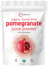 Micro Ingredients Organic Pomegranate Juice Powder bottle for smoothies