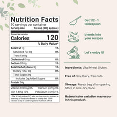 Micro Ingredients Vital Wheat Gluten powder closeup showing fine texture for consistent baking.