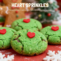 MIDDLE BUBBLE Christmas sprinkles decorate festive desserts