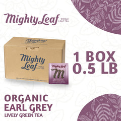 Mighty Leaf bergamot oil infusion creates citrus aroma.