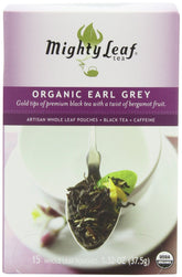 Mighty Leaf Organic Earl Grey packaging highlights premium tea for gifting.