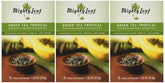 Mighty Leaf Tropical Green Tea pouch showing artisan whole leaves for a rich, smooth cup