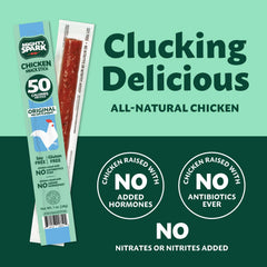 Mighty Spark sticks held in hand, ready for quick protein snack.