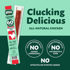 Mighty Spark sticks labeled hormone-free and nitrate-free for clean snacking
