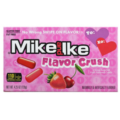 Mike and Ike Valentines Mix theater box pour colorful fruit candies for sharing