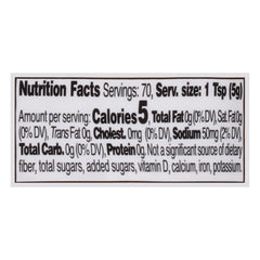 Label highlights gluten-free and dairy-free attributes for allergen-aware kitchens.
