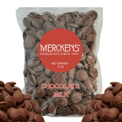 Milk Chocolate Melting Wafers bulk-packaged for easy melting and versatile baking uses.