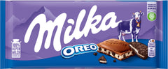 Milka chocolate with Oreo crunch pack offering creamy texture and shareable indulgence
