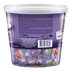 Milka Naps Mix Dose chocolate pieces display assorted flavors for quick breaks