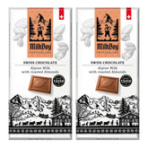 Milkboy Almond Chocolate Bars cover showcasing premium gift packaging