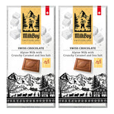 MilkBoy alpine-milk-chocolate-bar showcases creamy texture and silky finish.