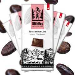 MilkBoy Swiss Chocolates alpine origin packaging highlights heritage and gift-worthy presentation