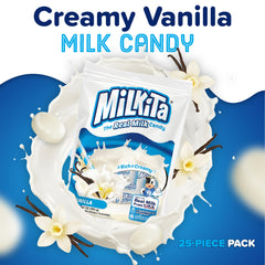 Milkita Vanilla candy melt closeup showing creamy texture and melt.