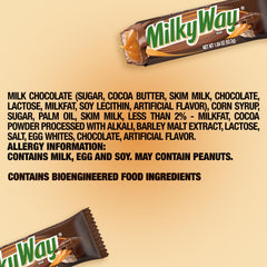 Halloween gift baskets enhanced by Milky Way milk chocolate bars.