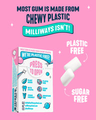 Milliways Bubblemint gum piece ready for a refreshing, long-lasting chew.