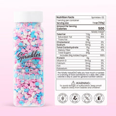 Milovin edible round pastel sprinkles brighten cupcakes, cookies, and ice cream.