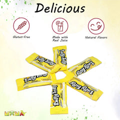 MIMA MIMA taffy banana flavor close-up evokes tropical sweetness.