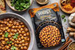 Mina Hummus Moroccan Chickpea Stew served in a bowl for effortless meals