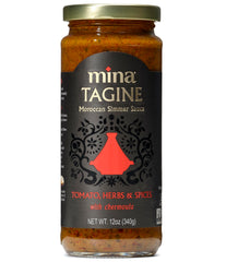 Mina Tagine Fish simmer sauce bottle ready for seafood stews.