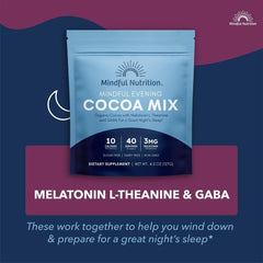 Dutch cocoa powder close-up reveals rich flavor in Mindful Evening Cocoa Mix