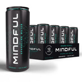 MINDFUL Sparkling Water can-front view highlights clean, sugar-free hydration with Celtic salt.