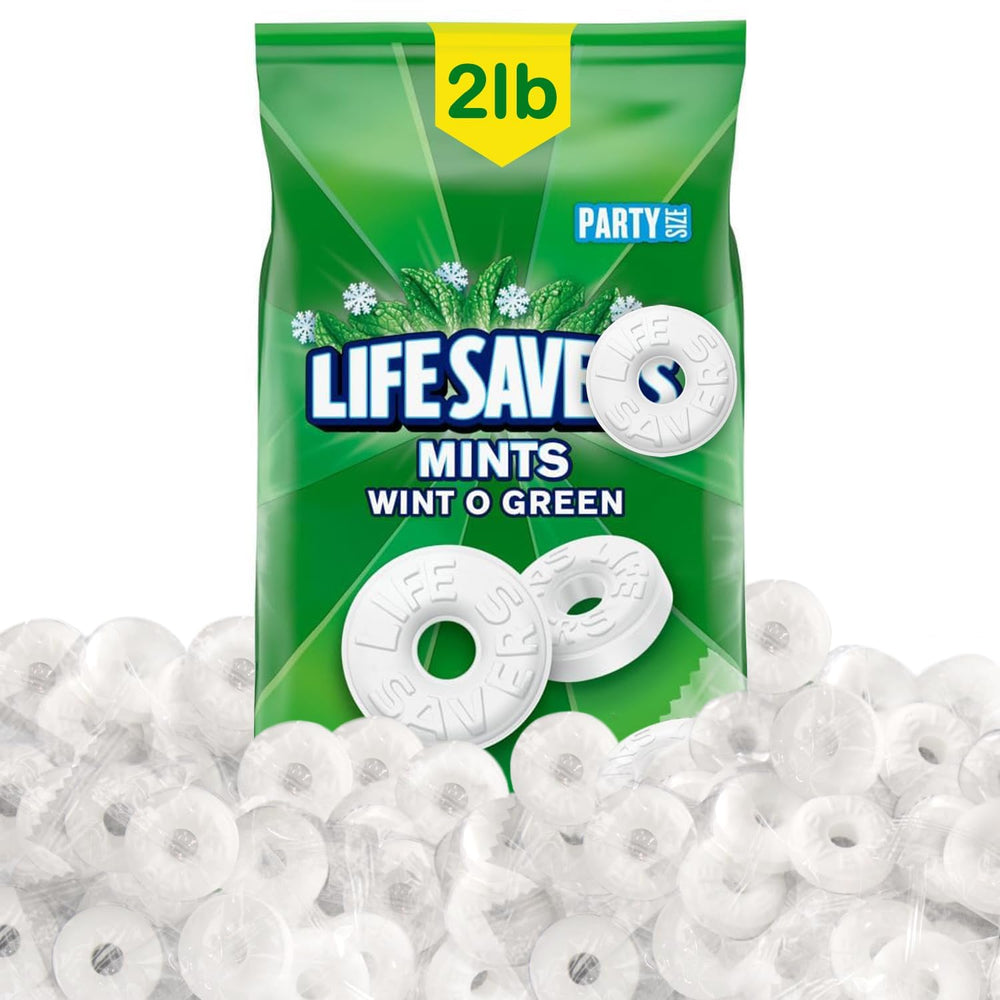 Mindys Goodies Winto Green Mints 2lb bulk pack ideal for event sharing.
