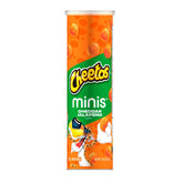 Minis Cheetos Cheddar Jalapeño canister front view for quick on-the-go snacking