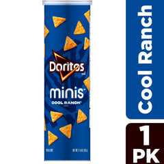 Minis Doritos Cool Ranch on-the-go pack ready for quick cravings.