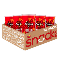 Minis Doritos Nacho Cheese canister for convenient on-the-go snacking.