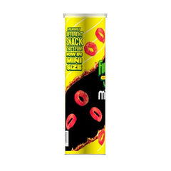 Minis Funyuns Flamin' Hot packaging display, great for retail shelves