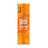 Minis SunChips Harvest Cheddar canister front for a portable whole grain snack